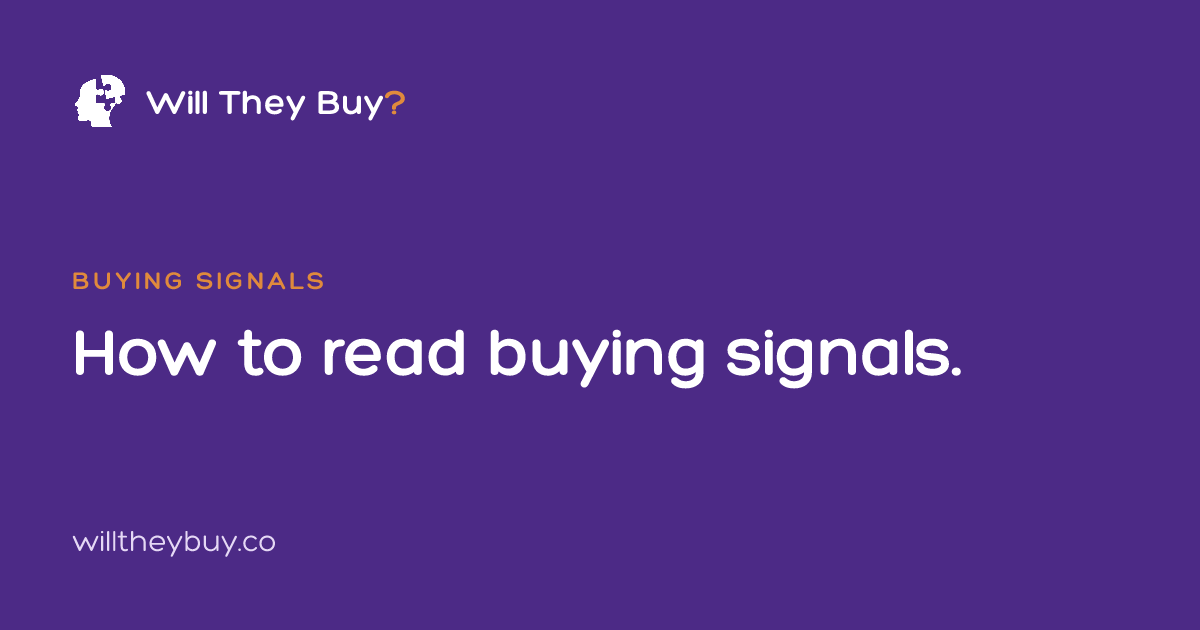 How to read buying signals